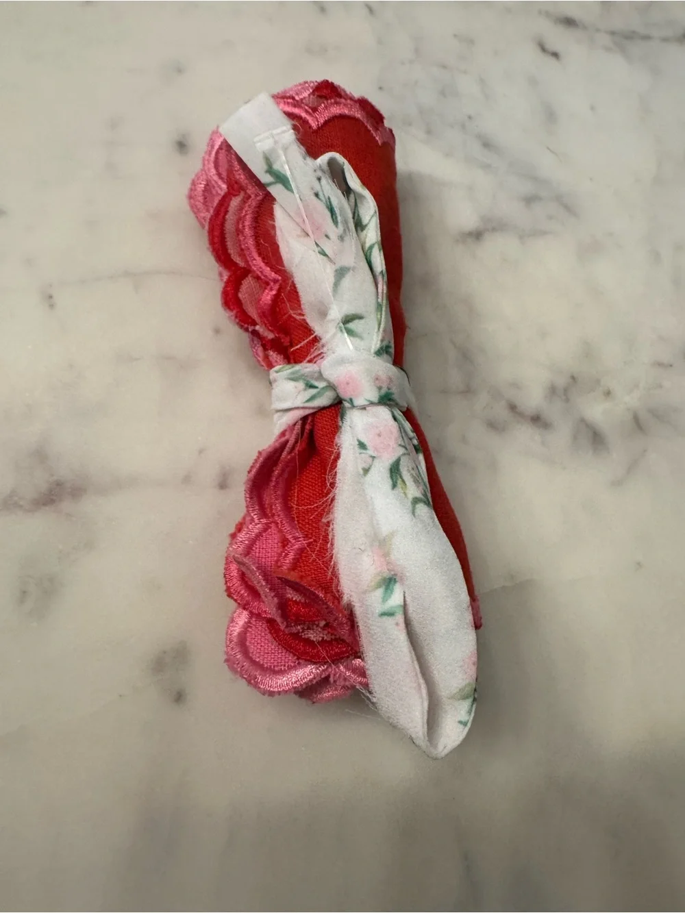 NWOT Free People Valentines Linen Cocktail Napkins Set of 6 ❤️